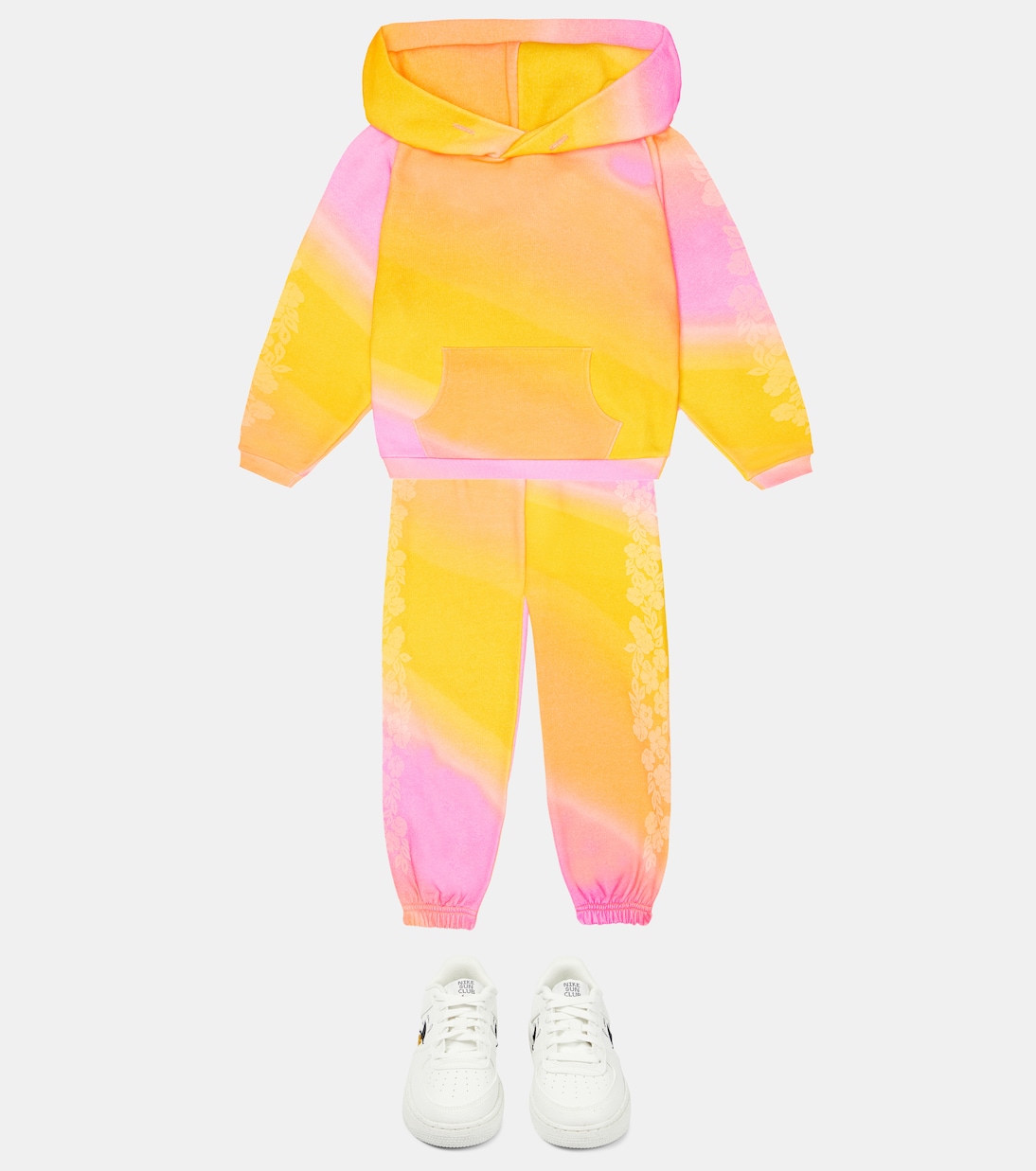 Ombré cotton-blend jersey hoodie | ERL Kids