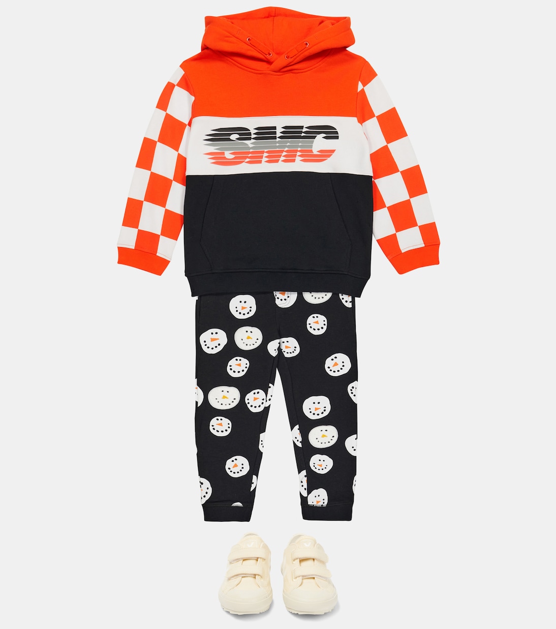 Sweat-shirt à capuche imprimé en coton | Stella McCartney Kids