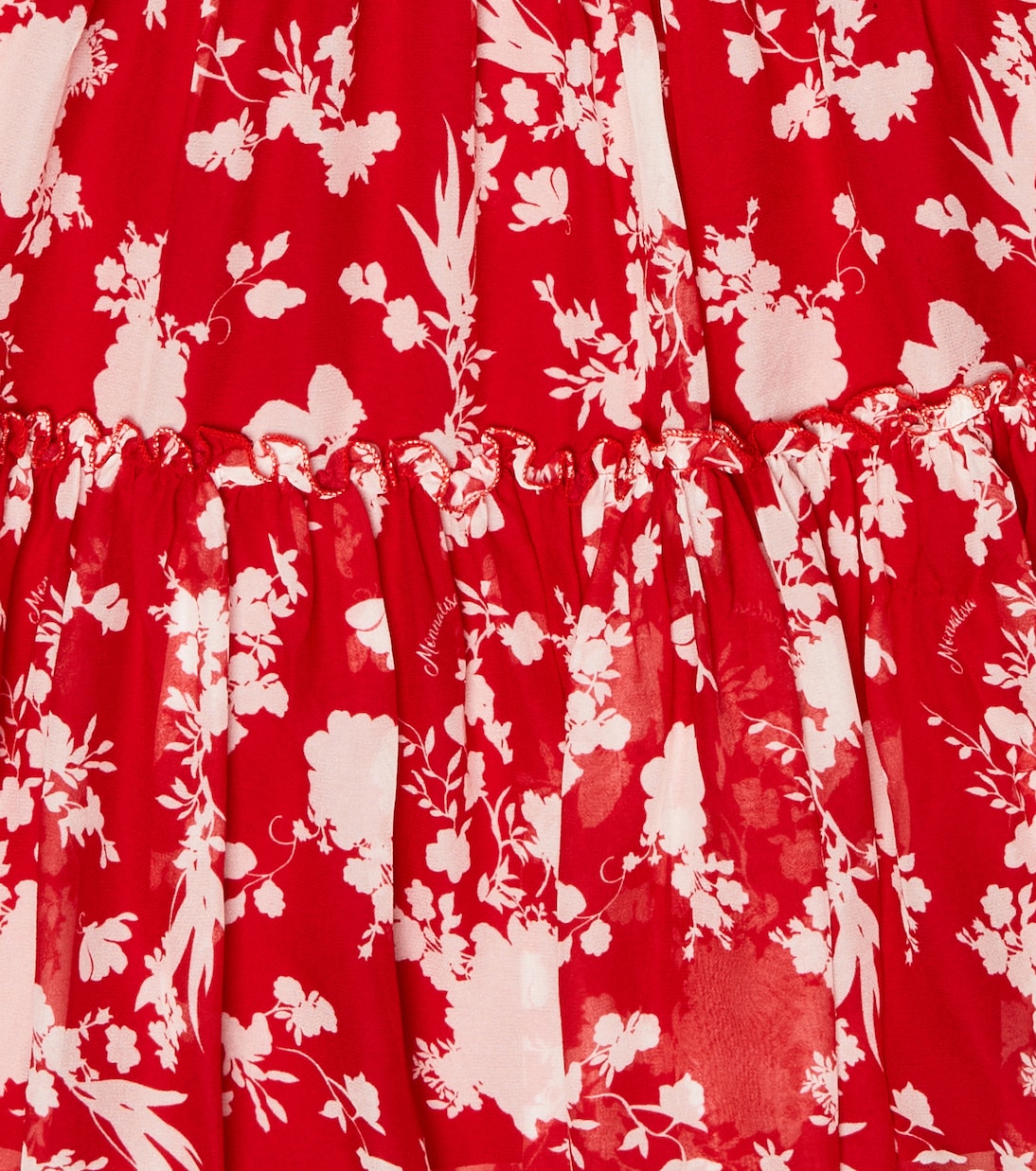 Floral printed georgette dress | Monnalisa