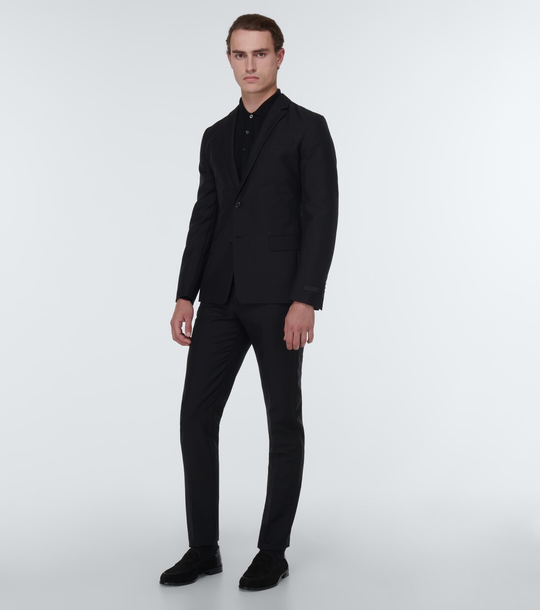 Penny No Back suede and croc-effect loafers | Christian Louboutin