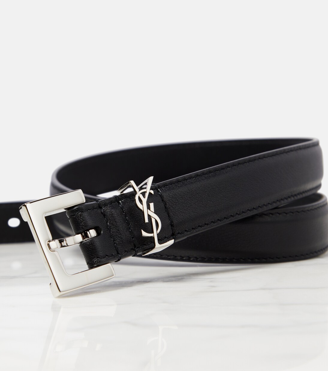 Ceinture Cassandre 20 en cuir | Saint Laurent