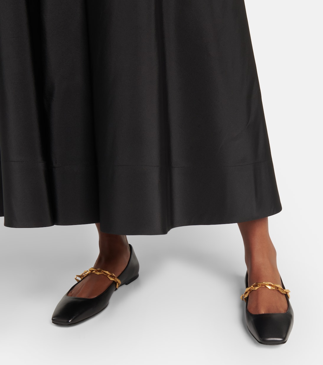 Diamond Tilda leather ballet flats | Jimmy Choo