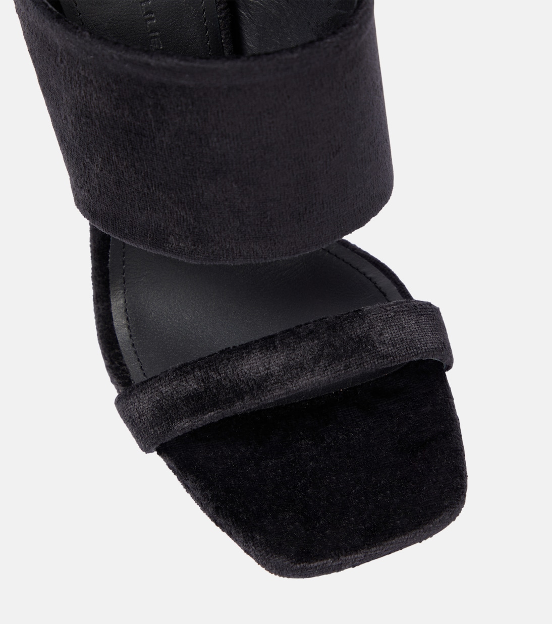 Wedge-Sandalen Cantilever aus Veloursleder | Rick Owens