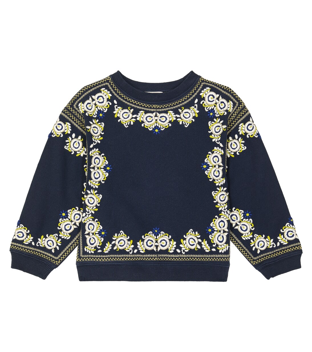 Sweat-shirt Dolores brodé en coton | Bonpoint