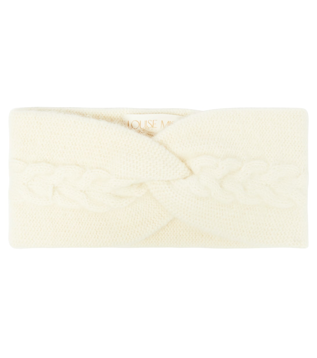 Sidony cable-knit wool and cotton headband | Louise Misha