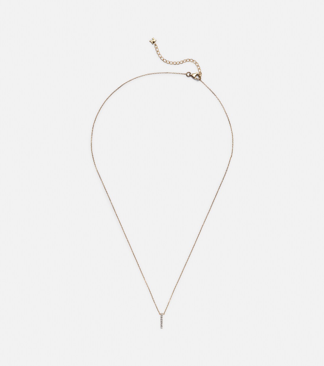 Collana La Barre in oro 14kt con diamanti | Mateo