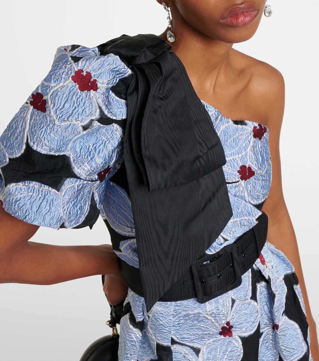 Bedruckte Robe Georgina aus Brokat | Rebecca Vallance