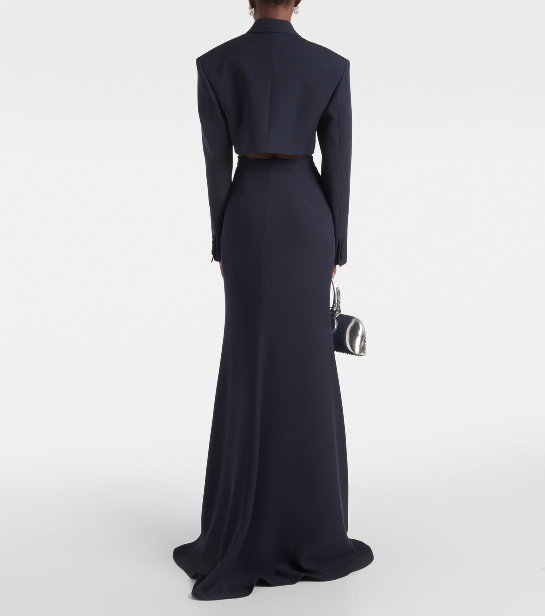 High-Rise-Maxirock aus Seide | Valentino