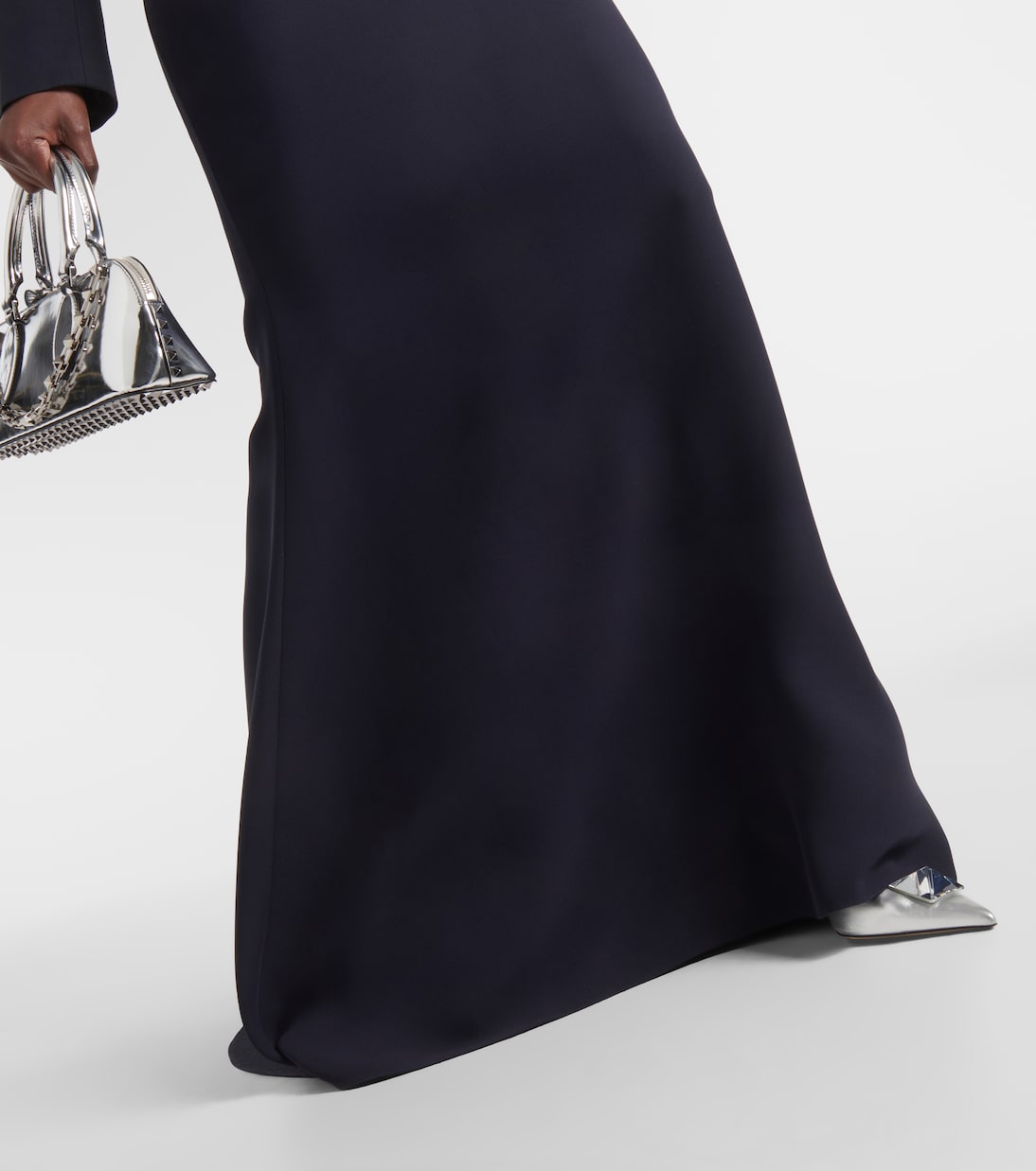 High-Rise-Maxirock aus Seide | Valentino