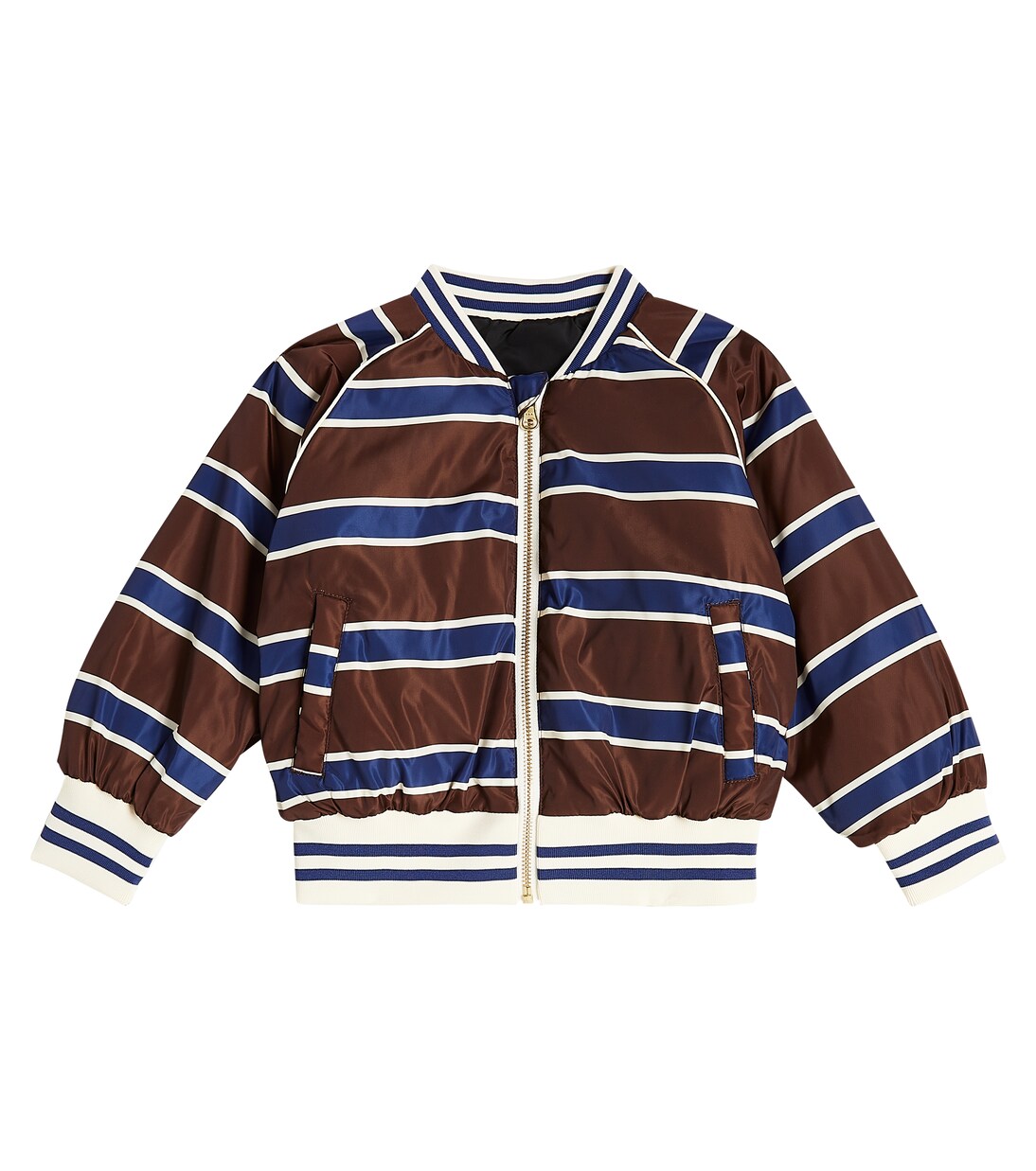 Striped reversible bomber jacket | Mini Rodini