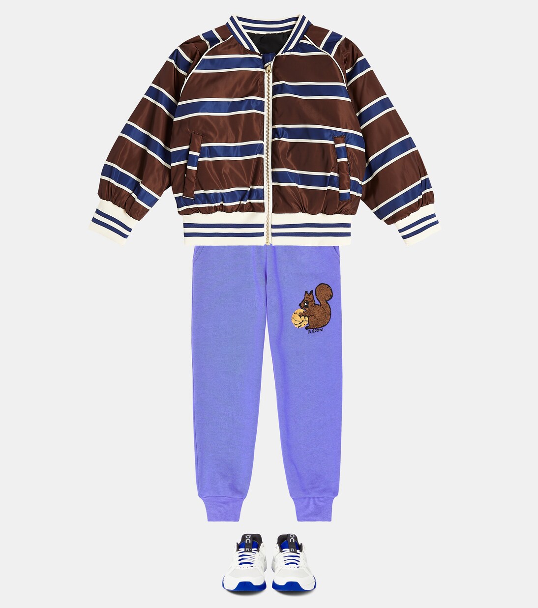 Striped reversible bomber jacket | Mini Rodini