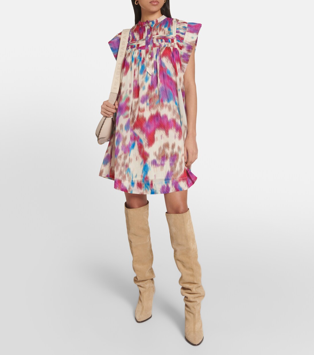 Robe Leaza imprimée en coton | Marant Etoile