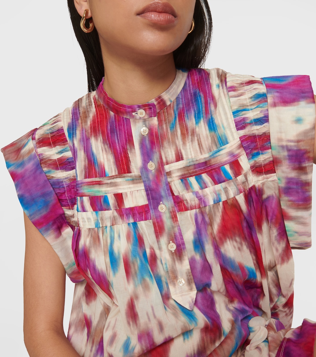 Robe Leaza imprimée en coton | Marant Etoile