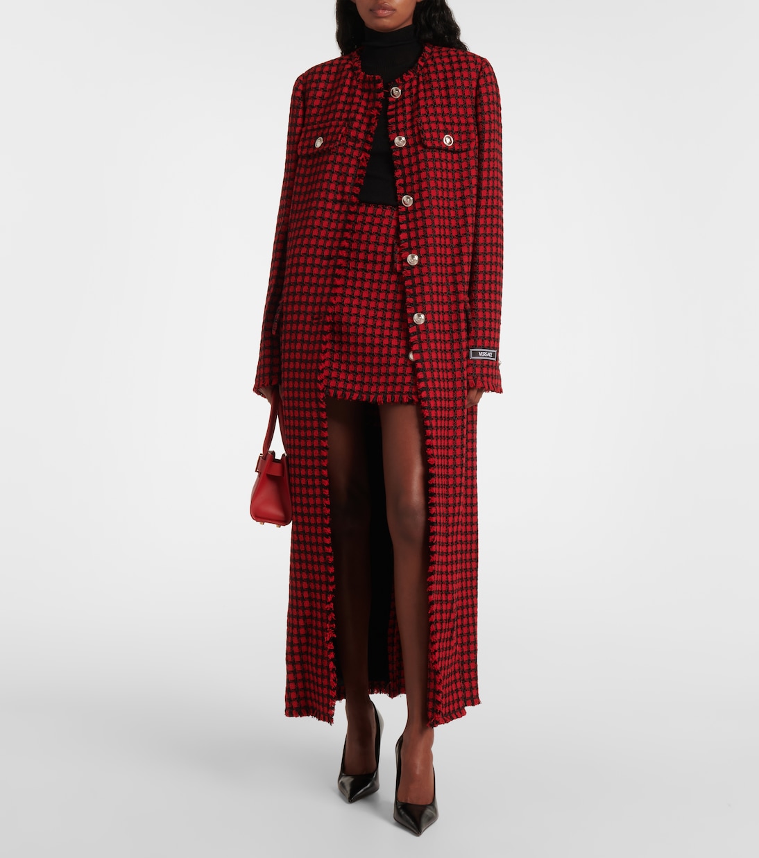 Minirock aus Tweed | Versace