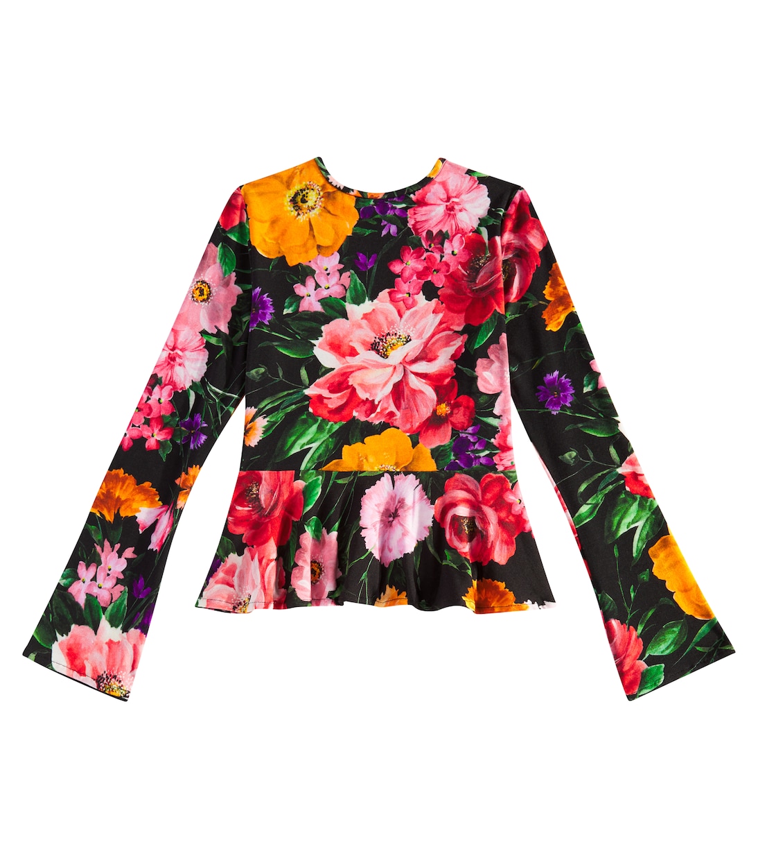 Floral jersey top | Dolce&Gabbana Kids