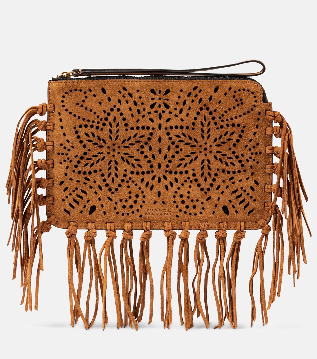 Clutch aus Veloursleder | Isabel Marant