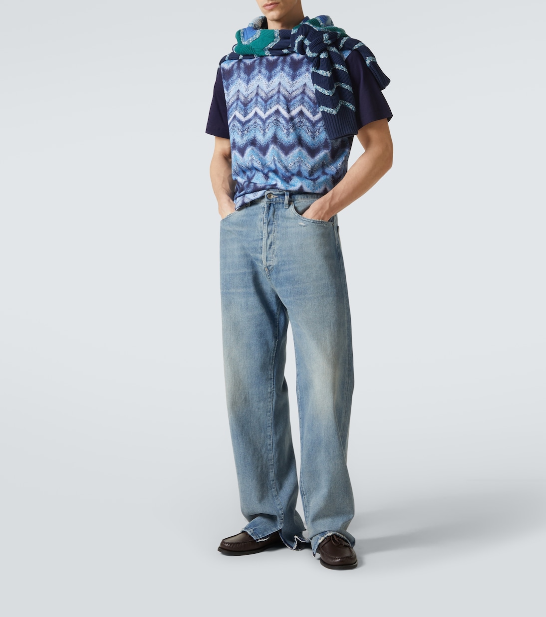 Zigzag printed cotton jersey T-shirt | Missoni