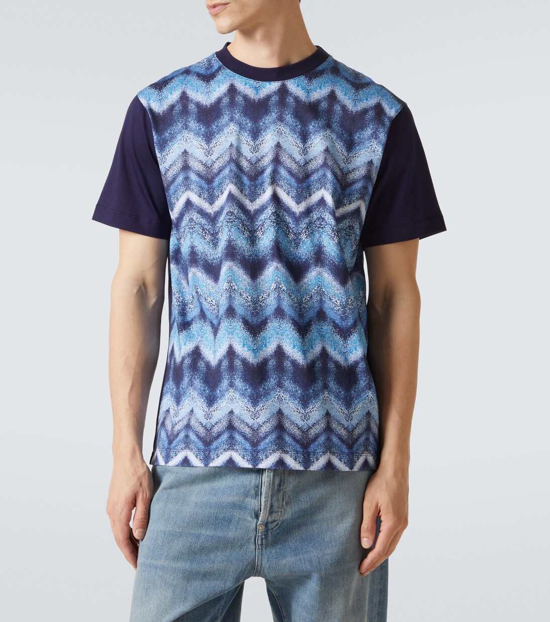 Zigzag printed cotton jersey T-shirt | Missoni