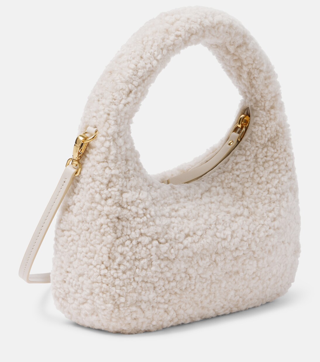 Wander Small shearling shoulder bag | Miu Miu