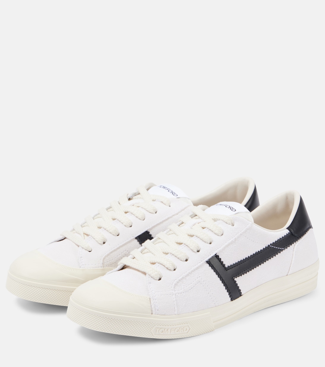 Logo leather sneakers | Tom Ford
