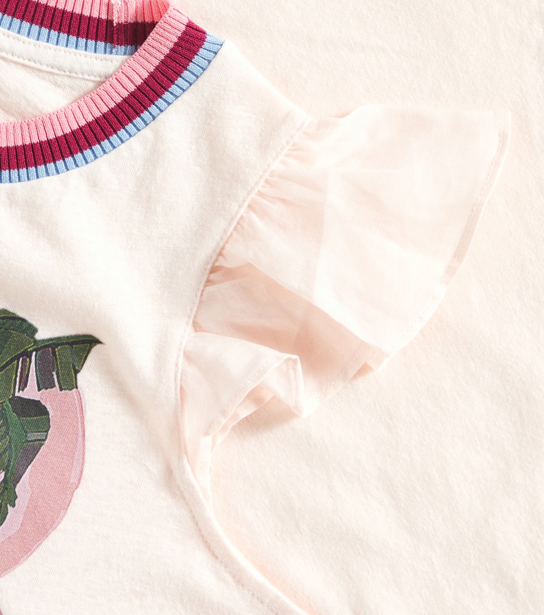 T-shirt Everley in lino e cotone | Zimmermann Kids