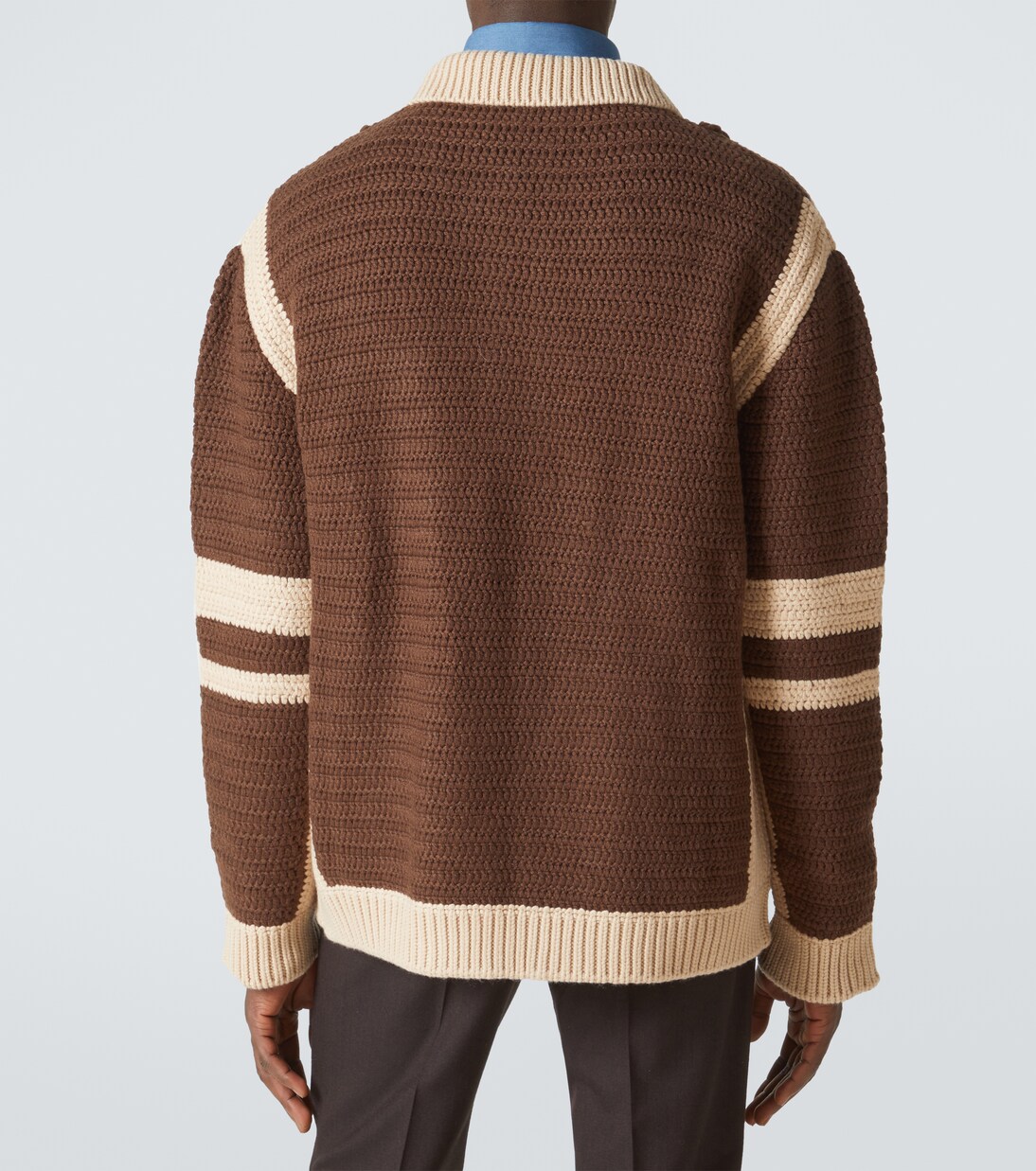Cable-knit cashmere zip-up sweater  | Miu Miu