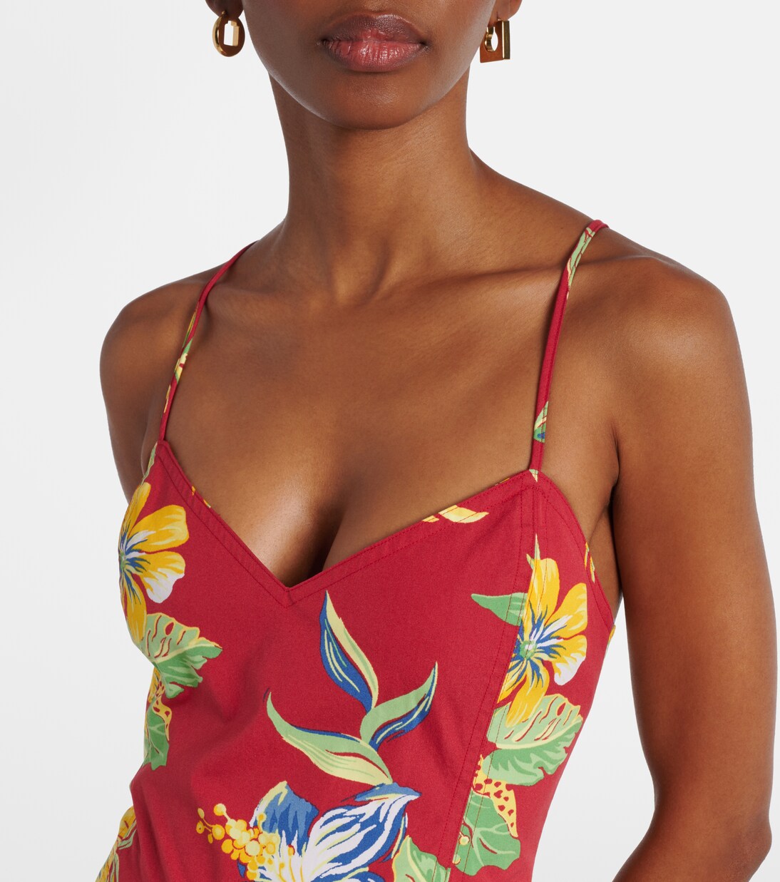 Bedrucktes Midikleid aus Baumwolle | Polo Ralph Lauren