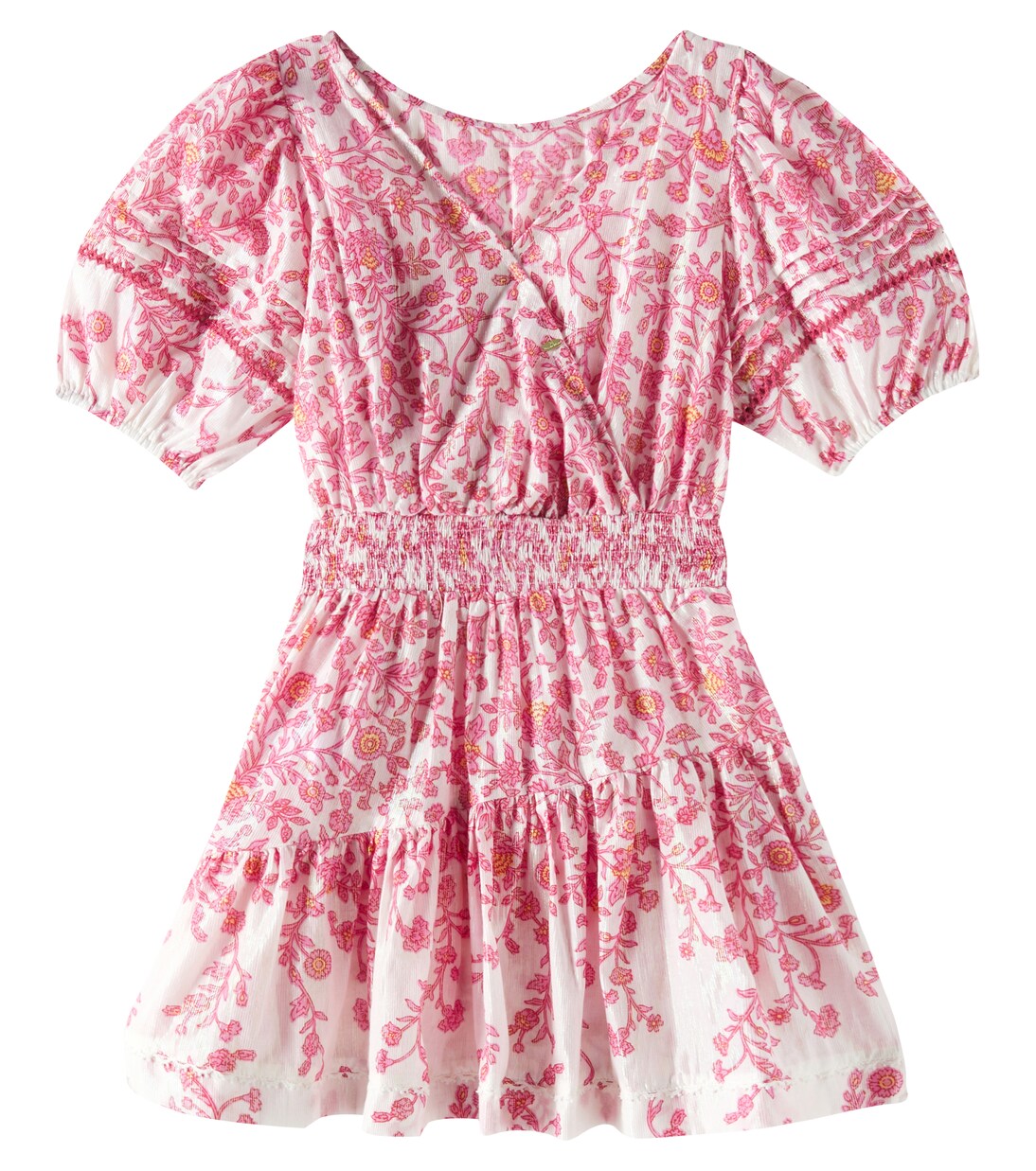 Chantal cotton-blend lamé dress | Poupette St Barth Kids