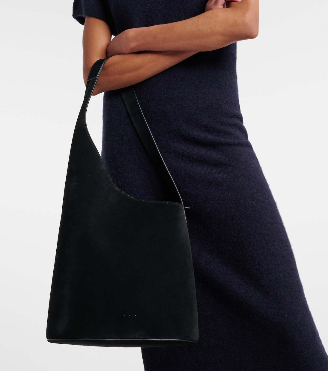 Demi Lune suede tote bag | Aesther Ekme