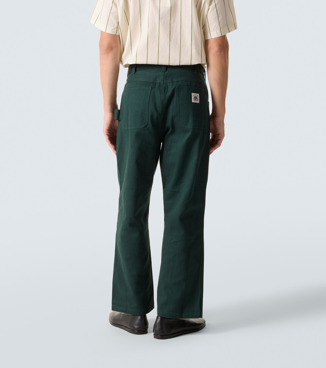 Knolly Brook cotton twill straight pants | Bode