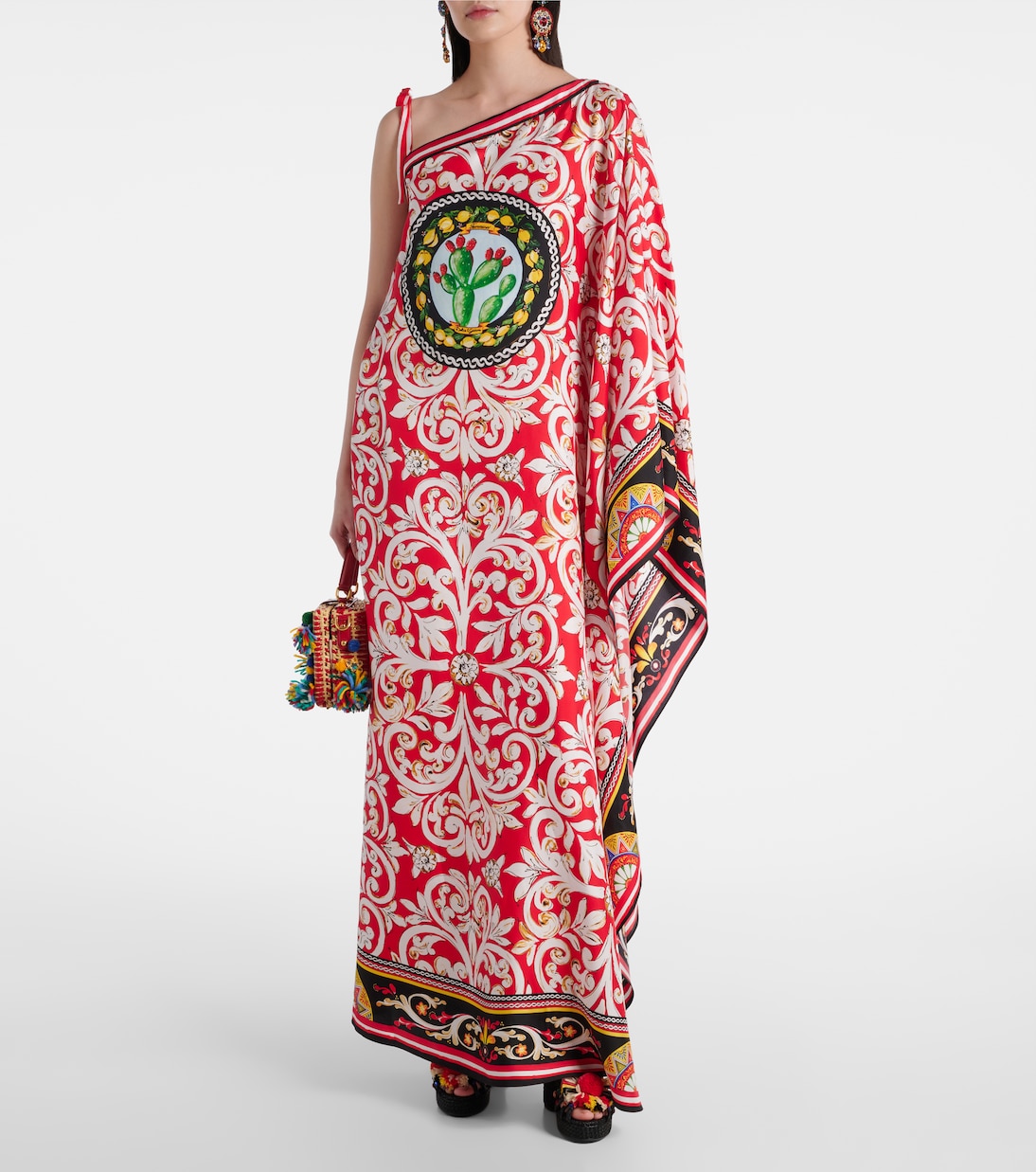 Taormina printed silk kaftan  | Dolce&Gabbana
