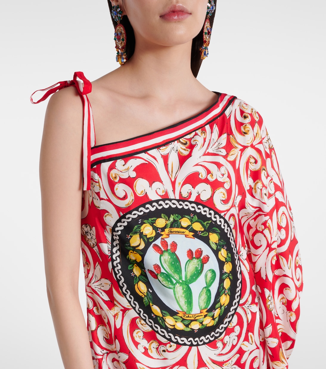 Taormina printed silk kaftan  | Dolce&Gabbana