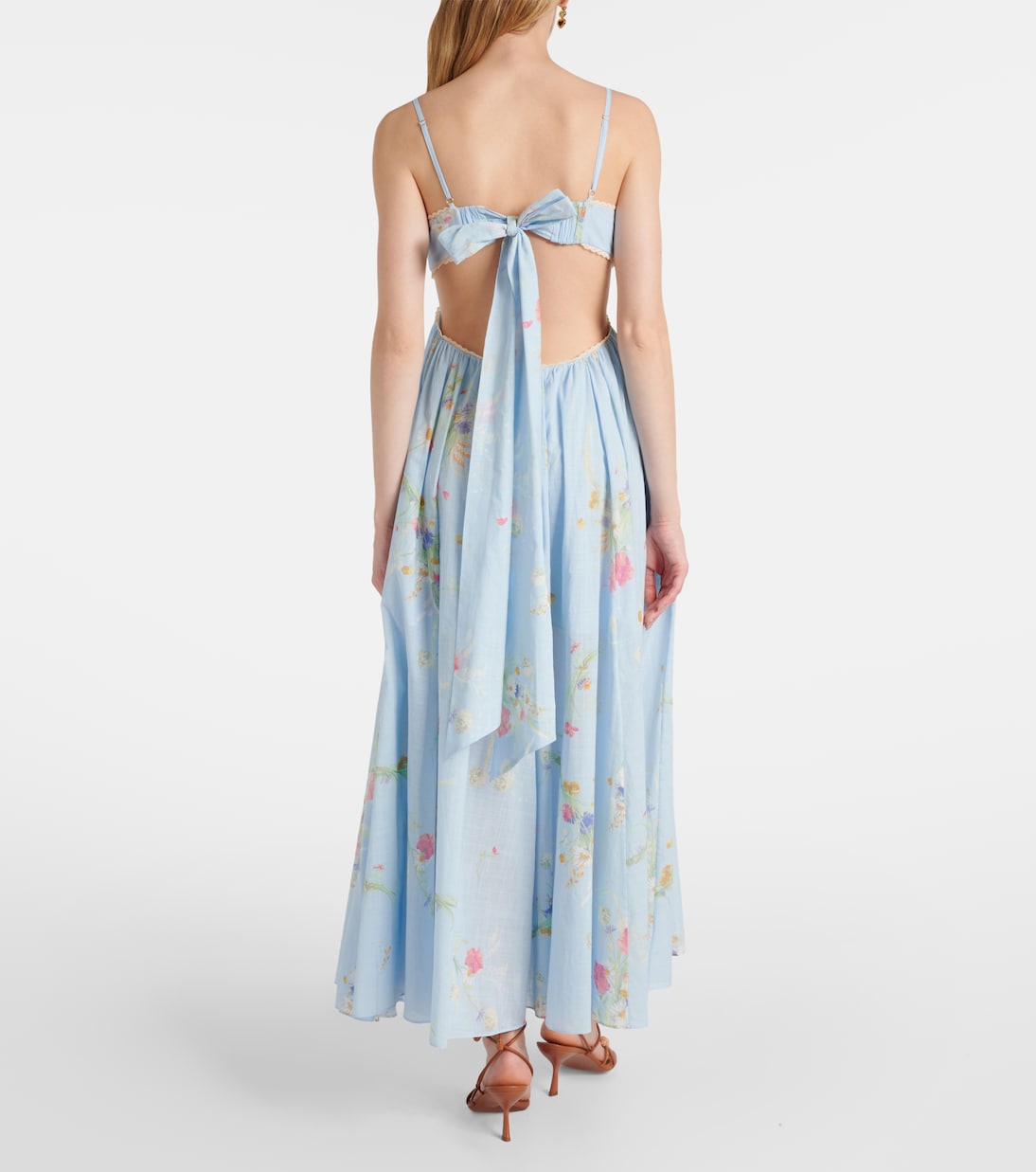 Lucky Picnic floral cotton maxi dress | Zimmermann