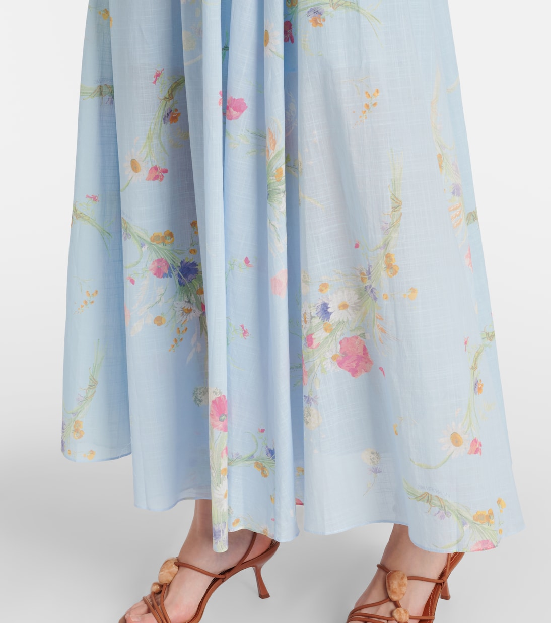 Lucky Picnic floral cotton maxi dress | Zimmermann