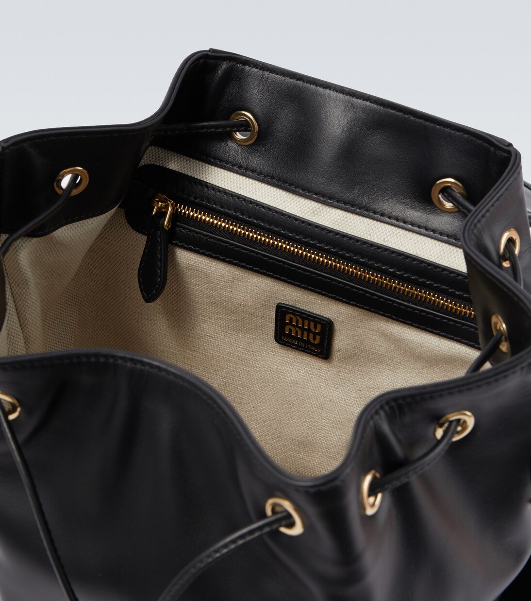 Leather backpack | Miu Miu
