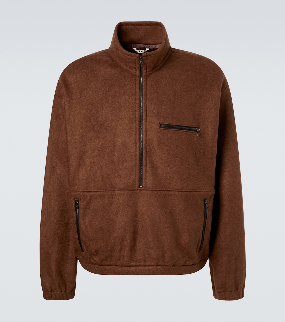 Pullover aus Seiden-Fleece | Auralee