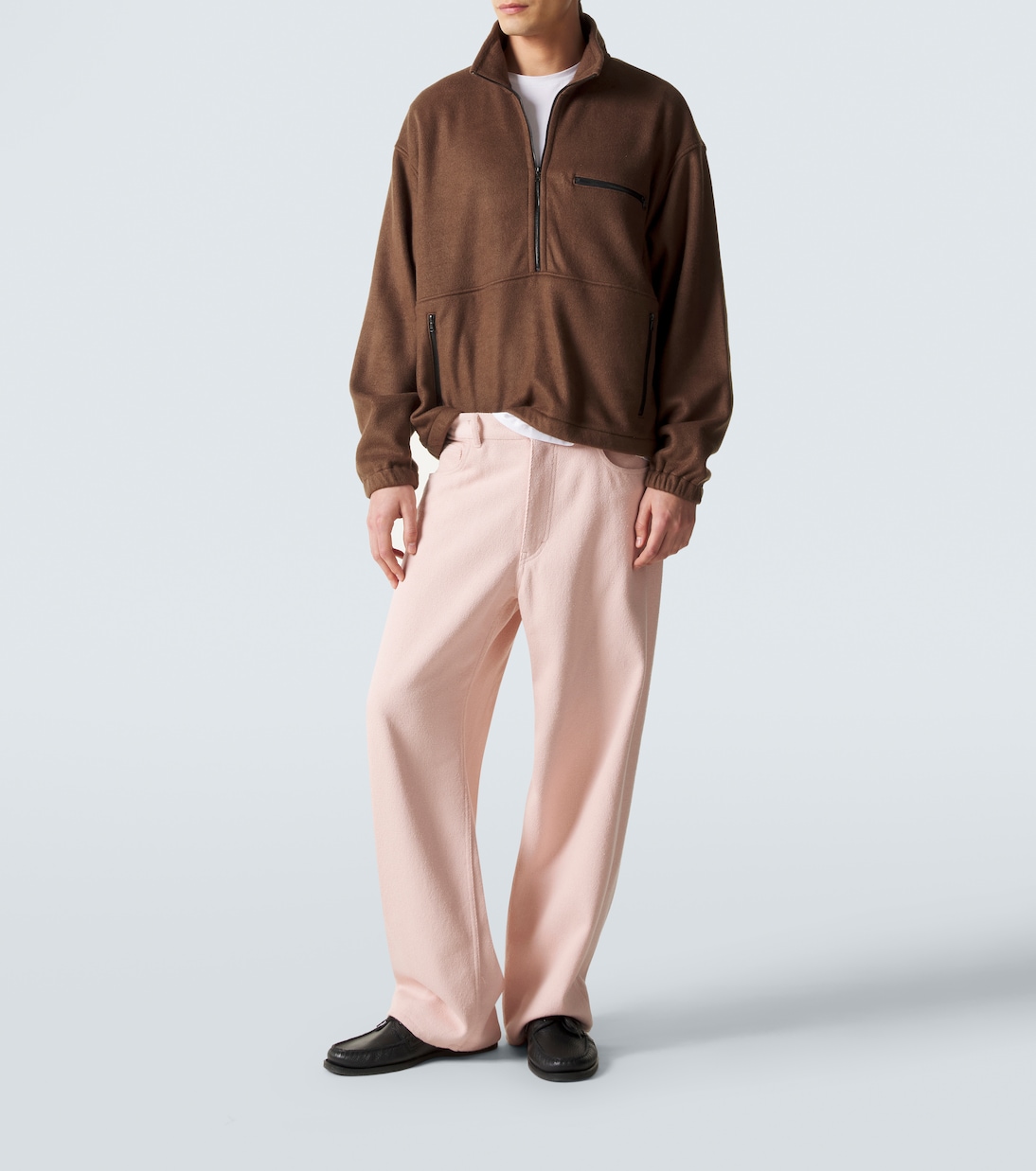 Pullover aus Seiden-Fleece | Auralee