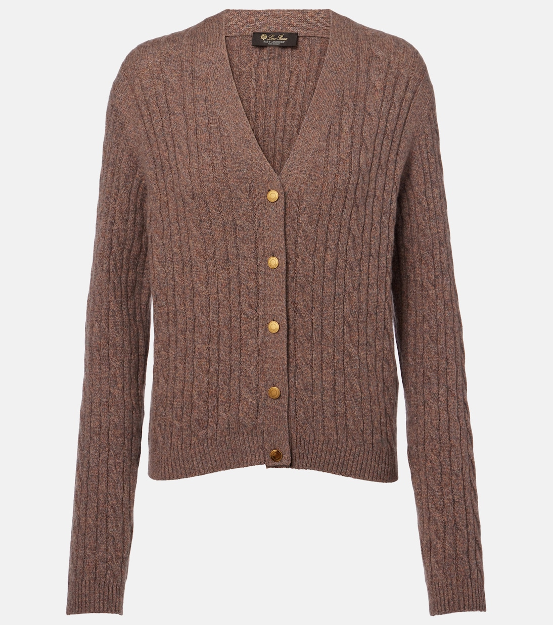 Treccia cable-knit cashmere cardigan | Loro Piana