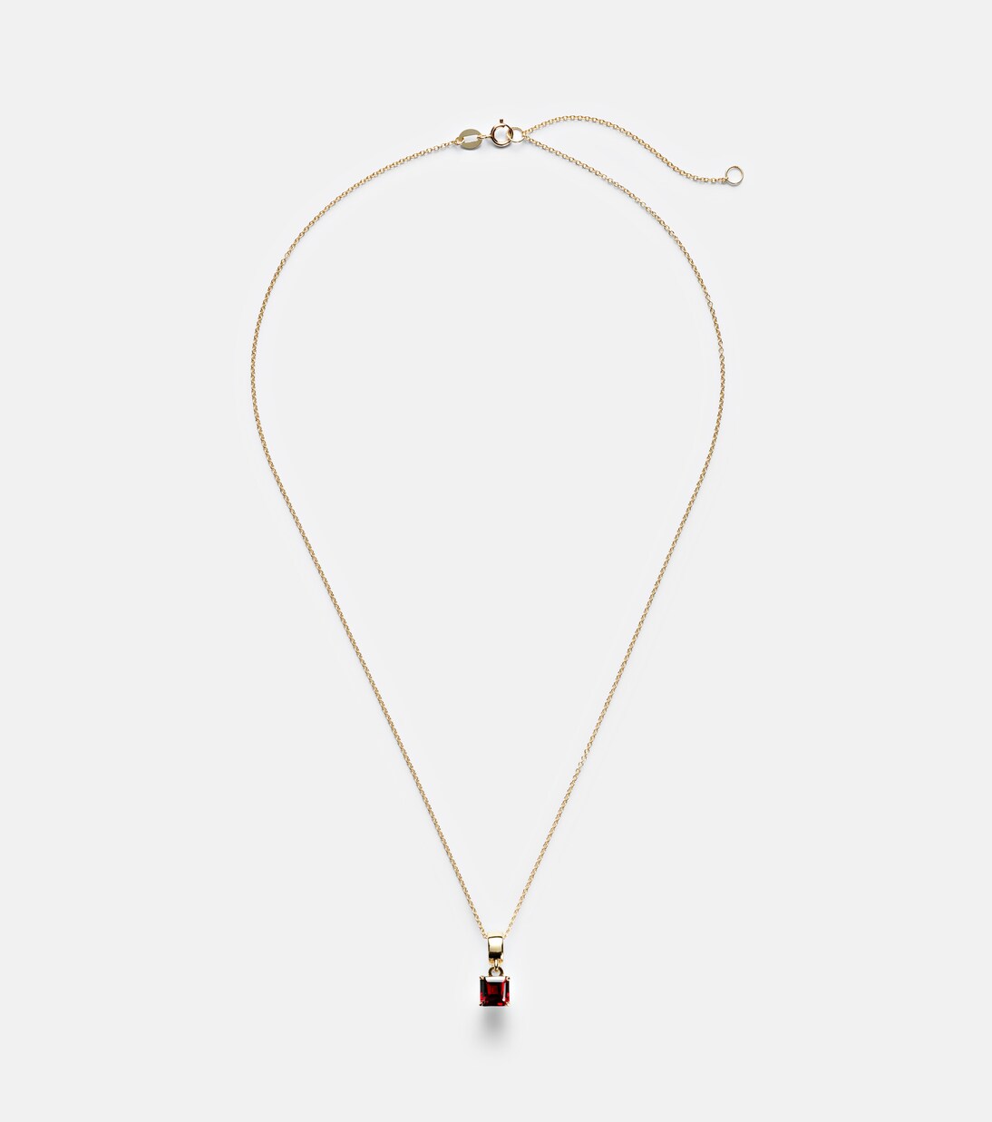 Halskette aus 10kt Gelbgold (417/1000) mit Granat | Stone and Strand