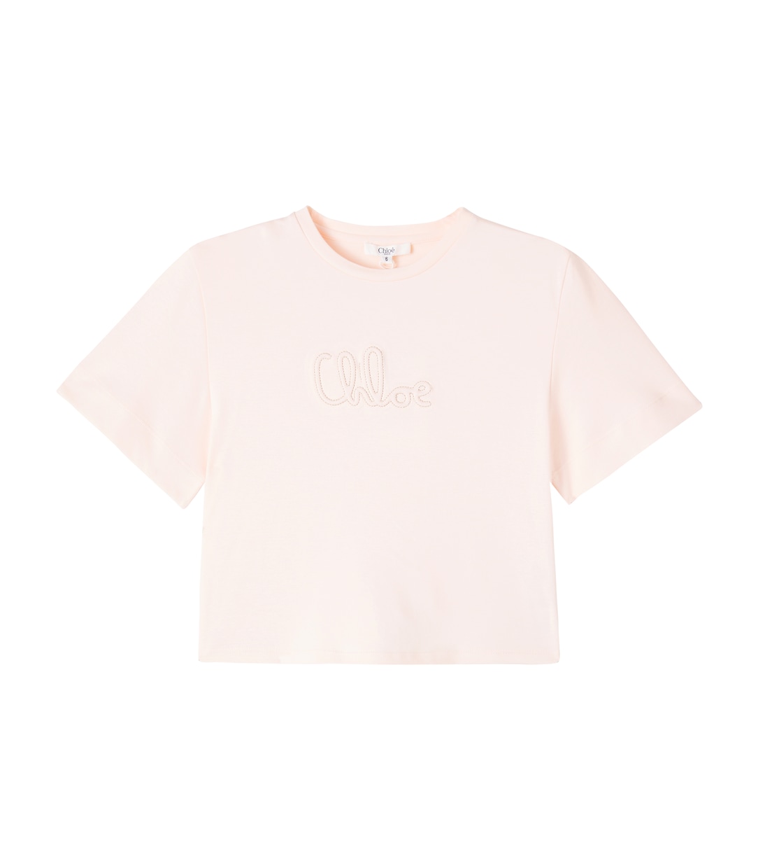 T-shirt in jersey di cotone con logo | Chloé Kids