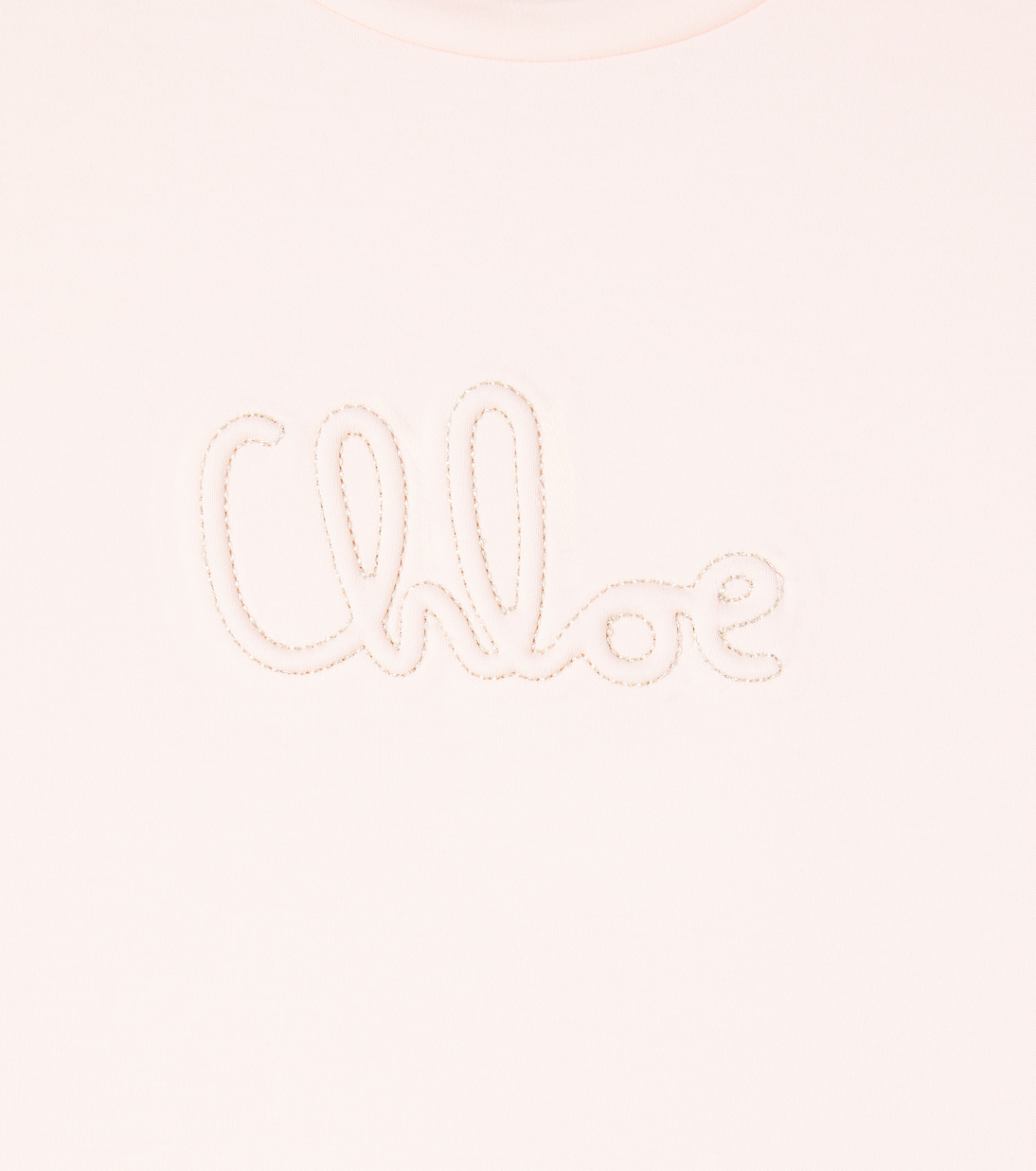 T-shirt in jersey di cotone con logo | Chloé Kids