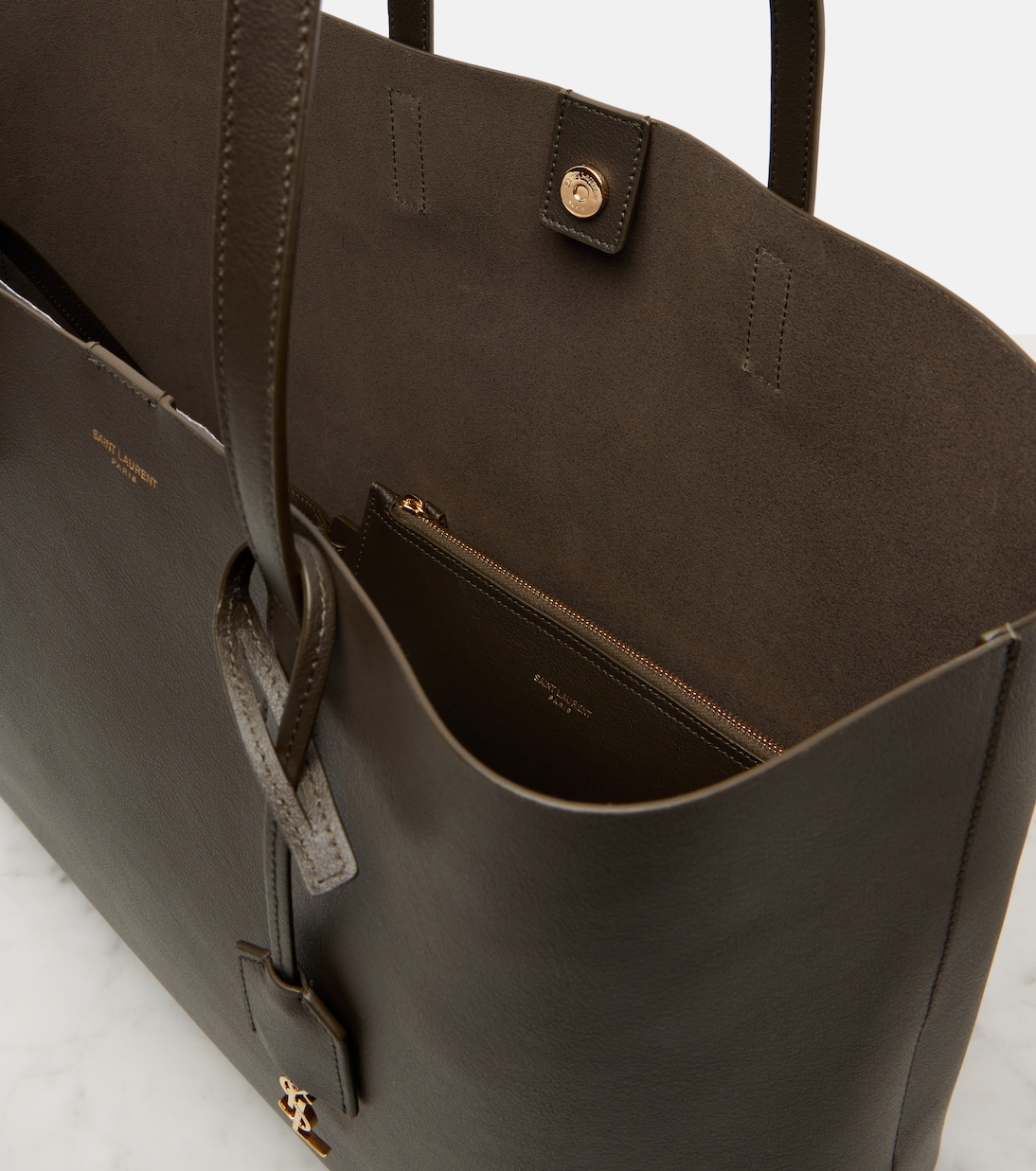 Shopping Large leather tote bag | Saint Laurent