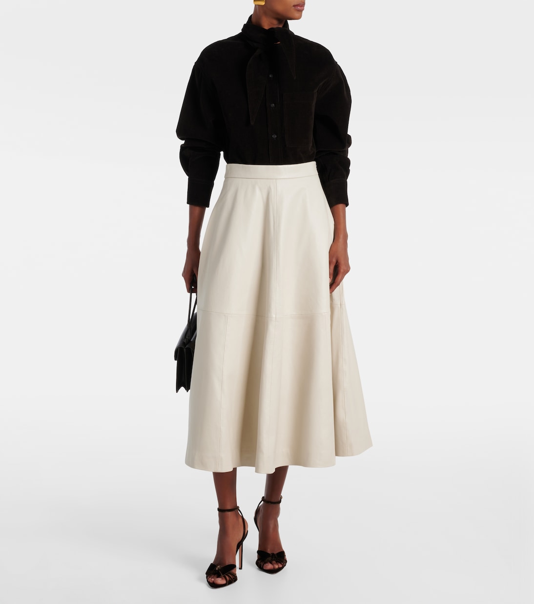 Sandalen Black Tie 105 aus Samt | Aquazzura