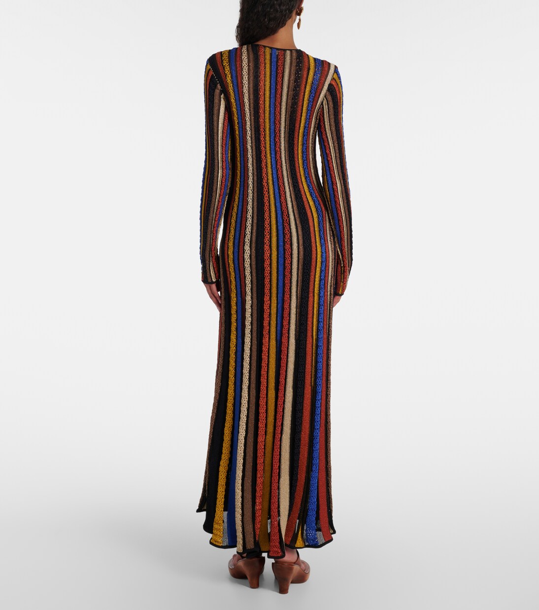 Abito lungo Albie con lamé a righe | Ulla Johnson