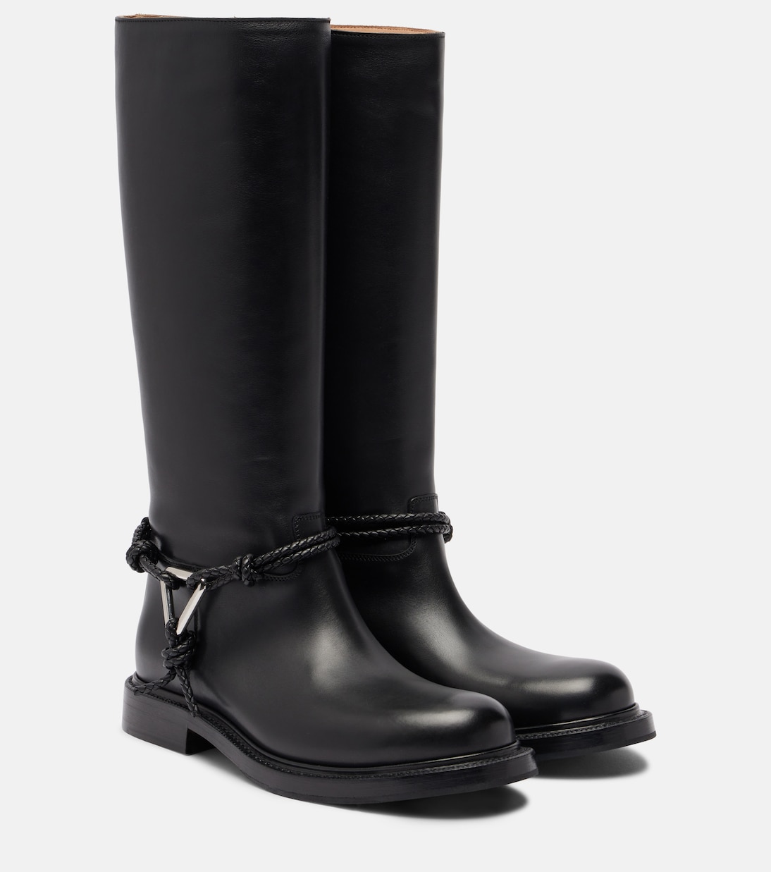 James leather knee-high boots | Bottega Veneta