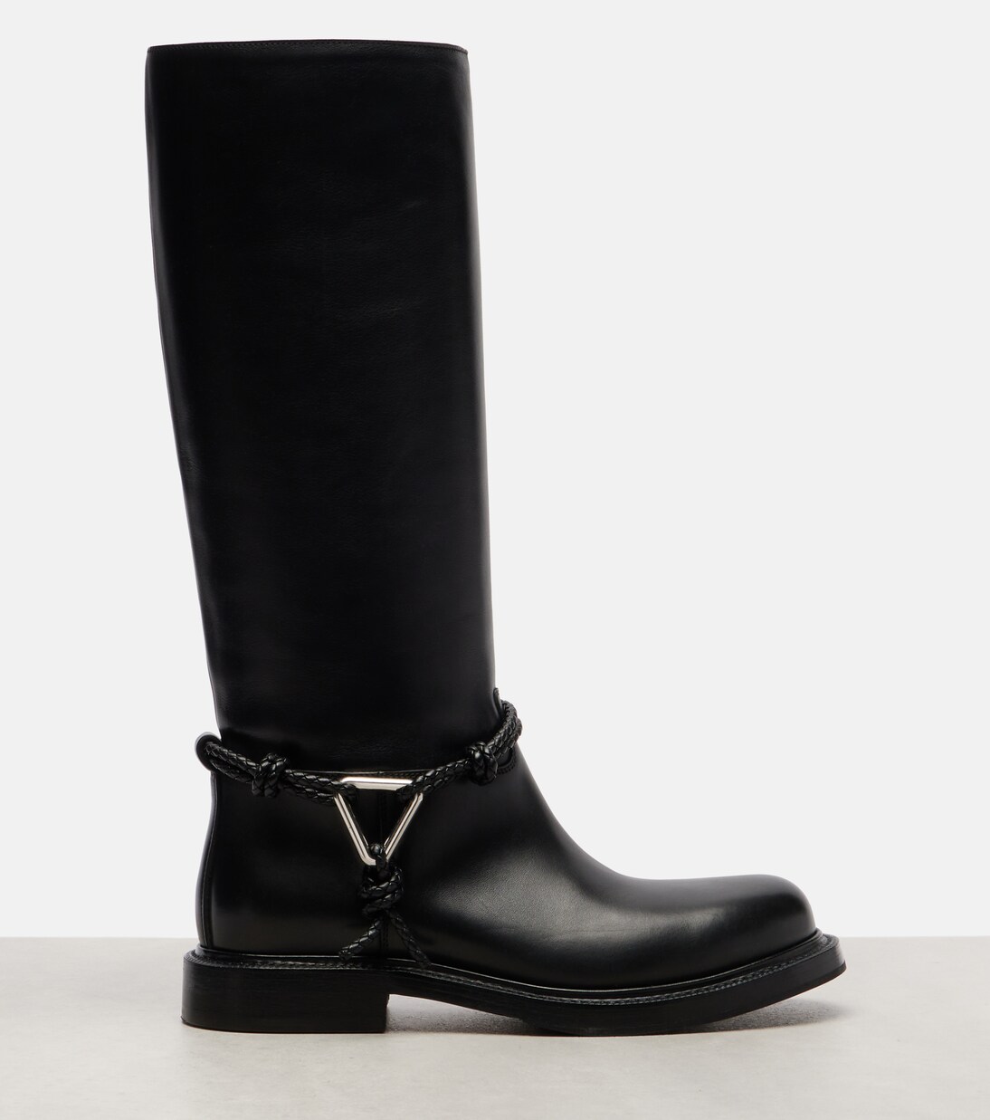 James leather knee-high boots | Bottega Veneta