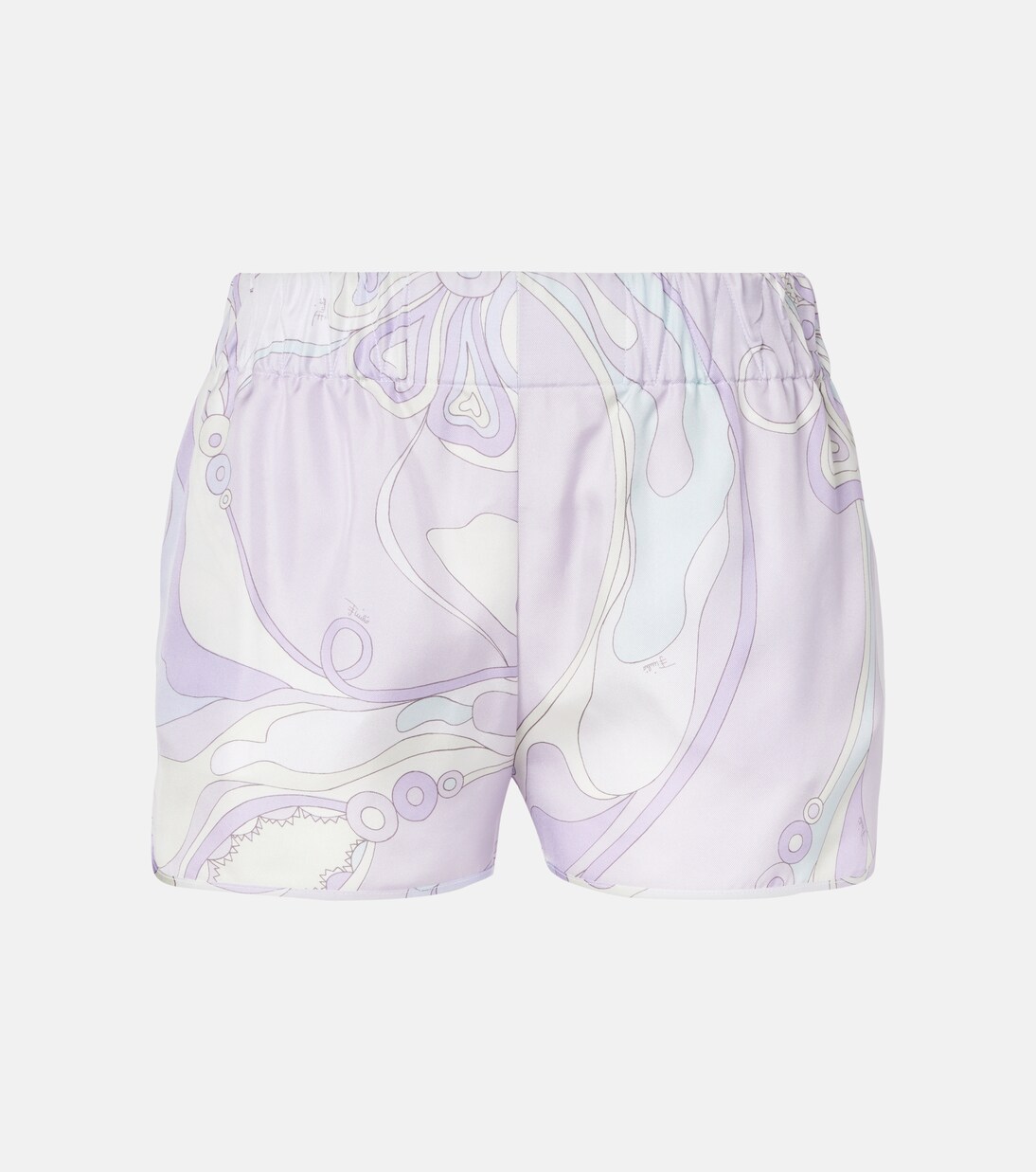 Orchidee low-rise silk twill shorts | Pucci