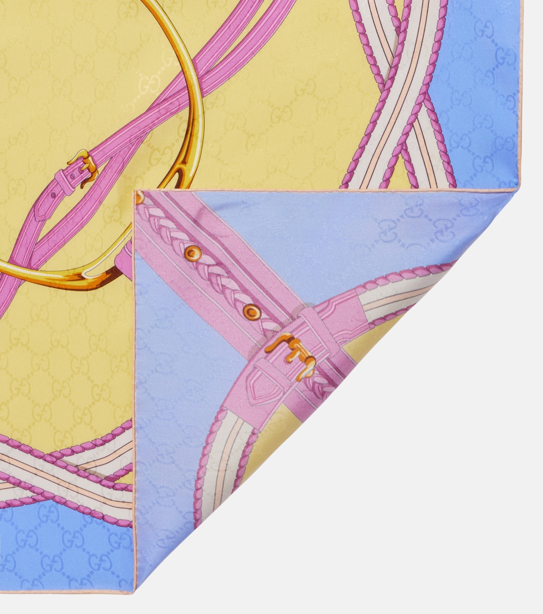 Tuch GG Horsebit aus Seiden-Jacquard | Gucci