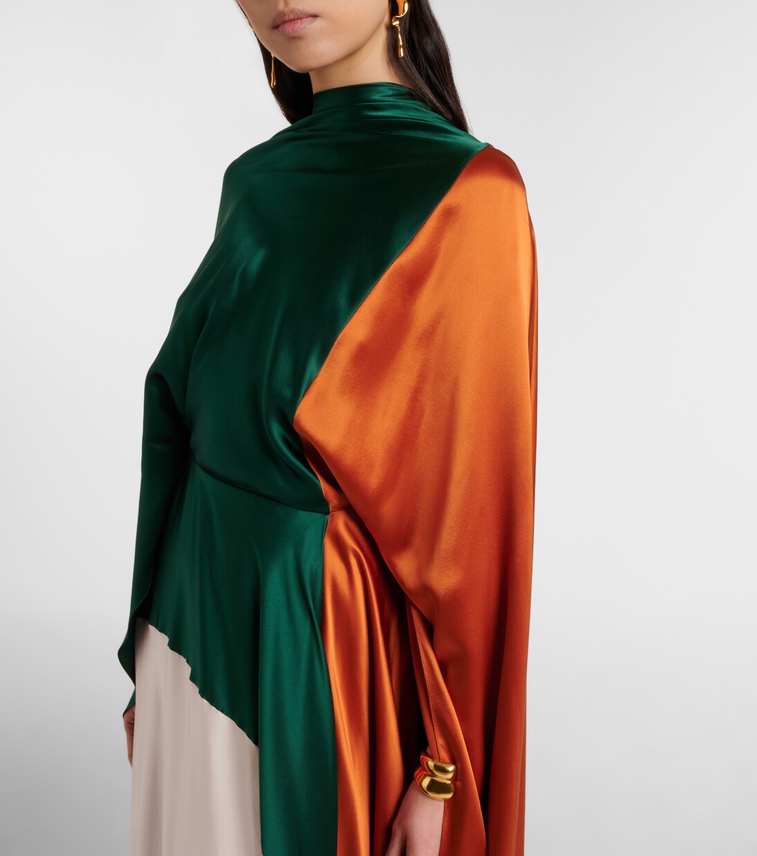 Robe Neolitsea aus Seidensatin | Roksanda