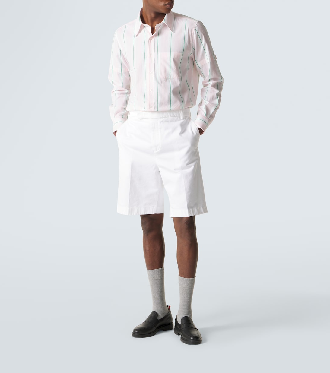 Striped cotton shirt | Thom Browne